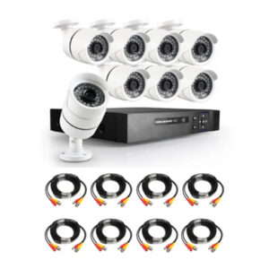 DIY 8 Channel AHD kit with 1.3MP digital camera's, 720P recording and internet remote viewing
