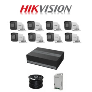 HikVision 8 Ch Turbo HD Kit - NEW 8ch eDVR - 8 x HD1080P Camera - 20M Night vision - 480GB - 100m Cable