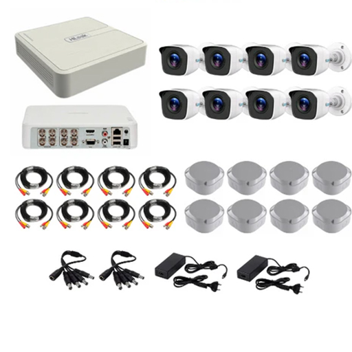 Hilook 1080P 8 Channel DVR & 8 Bullet Cameras DIY CCTV KIT